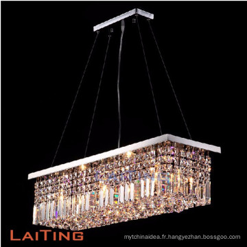 Remise carré en cristal pendentif lumière cuisine lustre moderne 71002